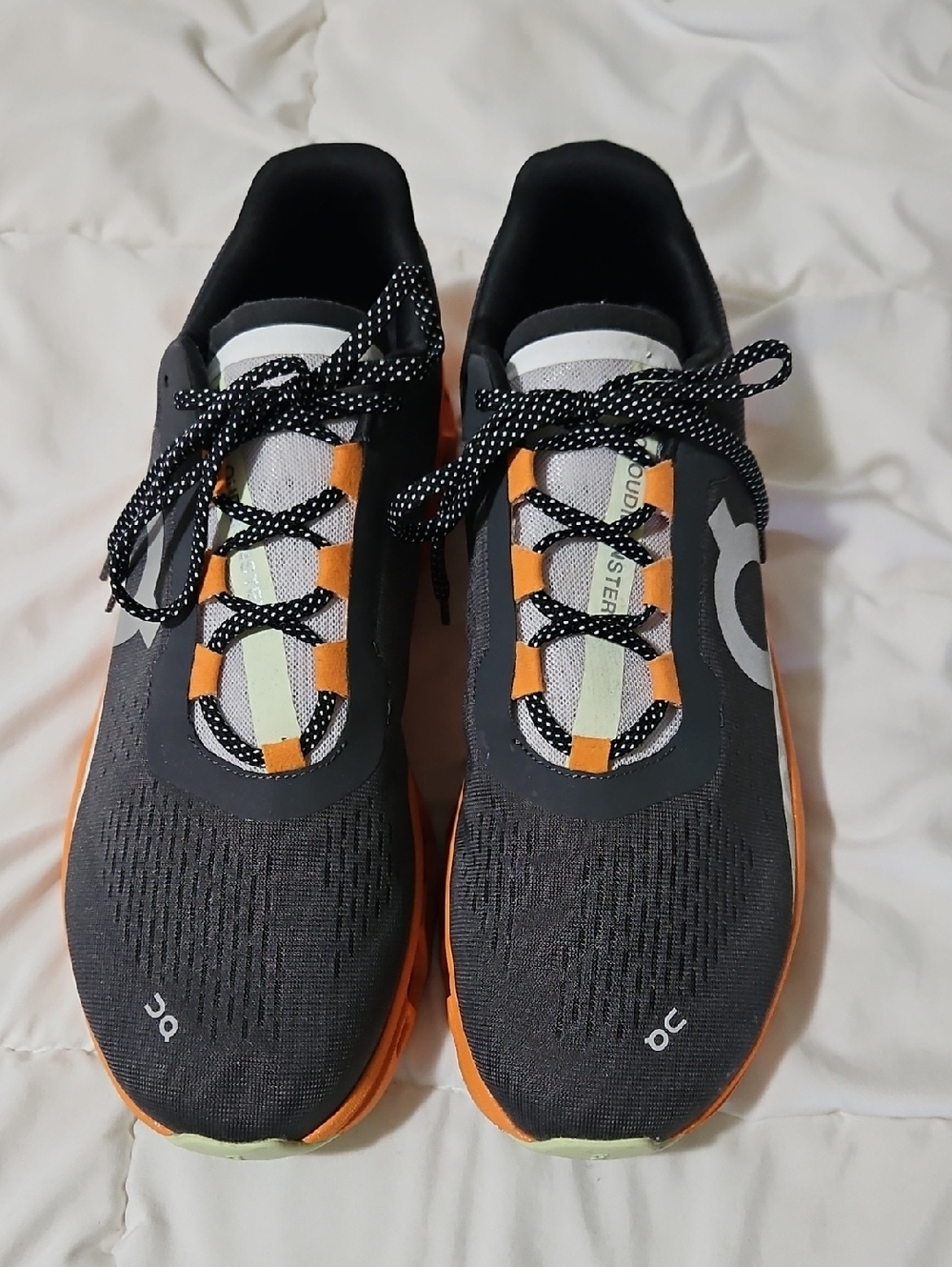 On Cloud Men’s Athletic Running Shoes - Black & Orange